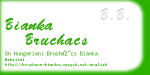 bianka bruchacs business card